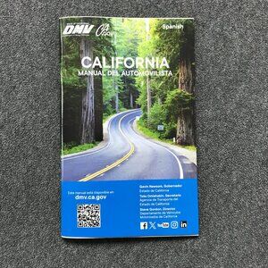 SPANISH Edition CALIFORNIA DMV DRIVER'S HANDBOOK, SPANISH LANGUAGE 50+ pages